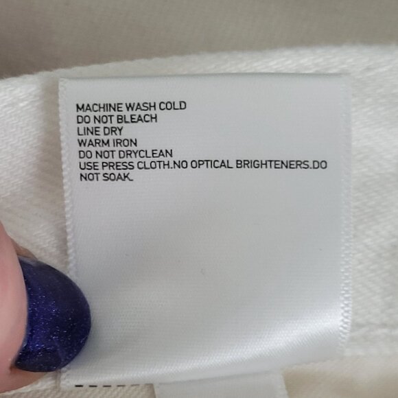 Uniqlo U Straight Leg Jeans Mens Size 32 x 30 (measured 34 x 30) White Denim - Picture 7 of 7